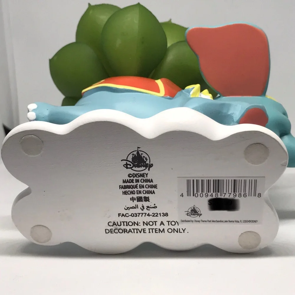 Disney Parks Dumbo The Flying Elephant Artificial Succulent Planter Figure